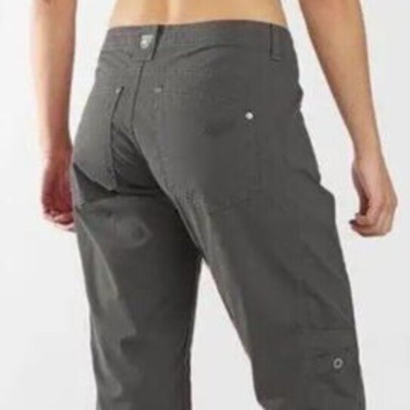 Kuhl Free Range Straight‎ Leg Cargo Utility Pants Women 12 EUC Pockets Stretch - Picture 14 of 16